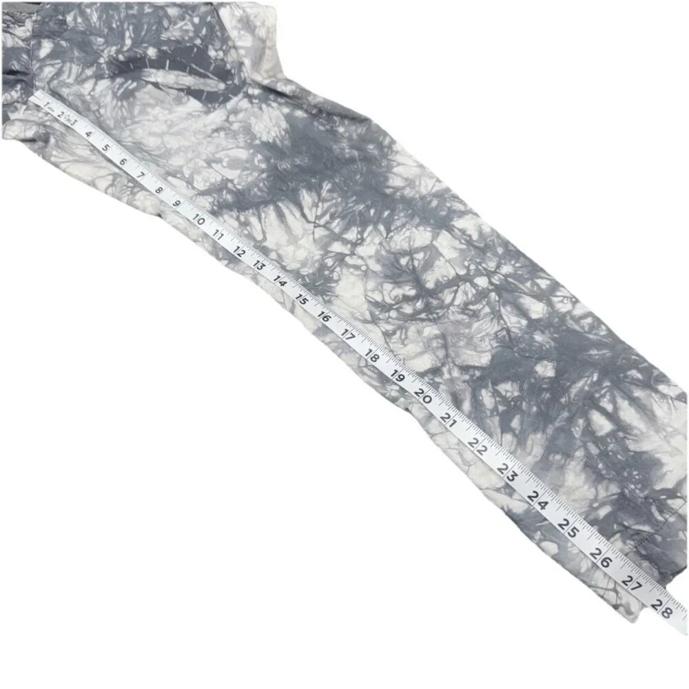 Cabi Women’s Gray White Tie Dye Pull on Elastic Waist Jogger‎ Pants #5075 Sz M
